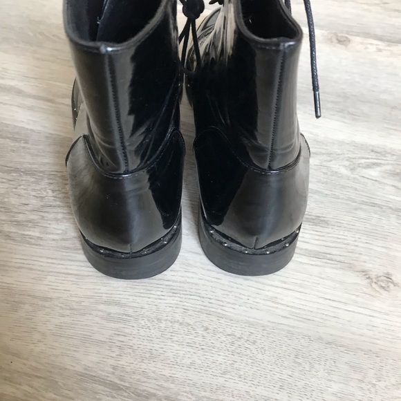Corina Black Patent Leather booties, Sz 40=US 9-9.5 - Picture 7 of 8